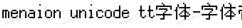 menaion unicode tt字体字体转换